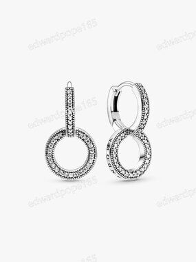 Sparkling Double Hoop Earrings